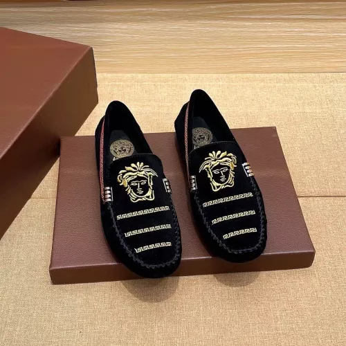Replica Versace Leather Shoes For Men #1331277 $76.00 USD for Wholesale
