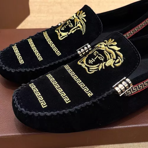 Replica Versace Leather Shoes For Men #1331277 $76.00 USD for Wholesale