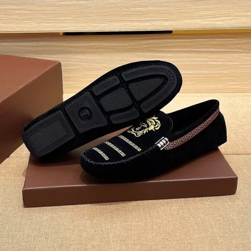 Replica Versace Leather Shoes For Men #1331277 $76.00 USD for Wholesale
