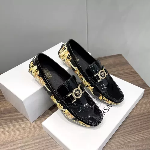 Replica Versace Leather Shoes For Men #1331279 $76.00 USD for Wholesale