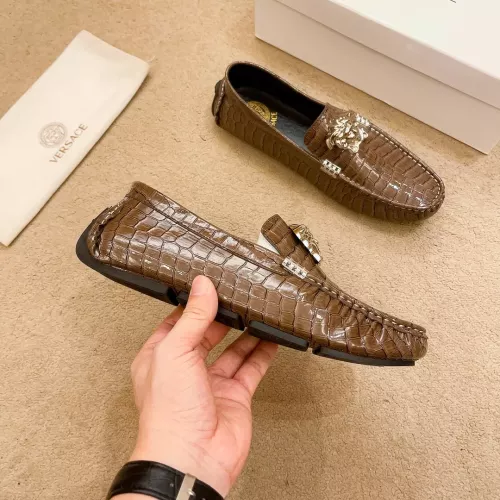 Replica Versace Leather Shoes For Men #1331288 $76.00 USD for Wholesale