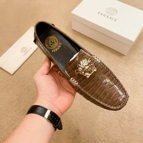 Replica Versace Leather Shoes For Men #1331288 $76.00 USD for Wholesale