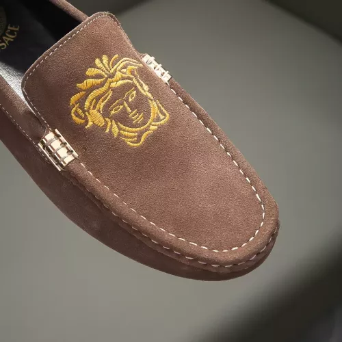 Replica Versace Leather Shoes For Men #1331291 $76.00 USD for Wholesale