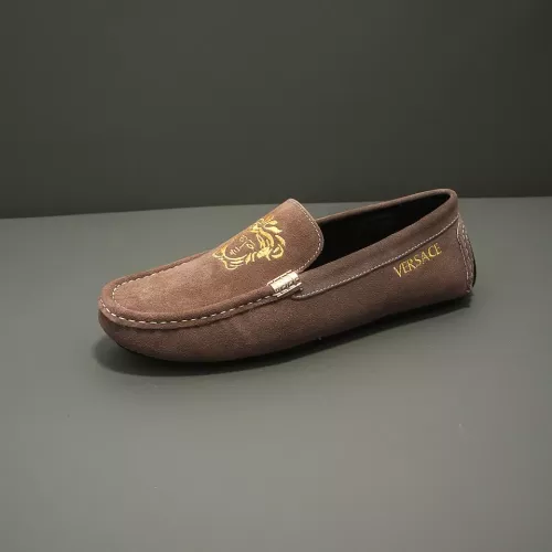 Replica Versace Leather Shoes For Men #1331291 $76.00 USD for Wholesale