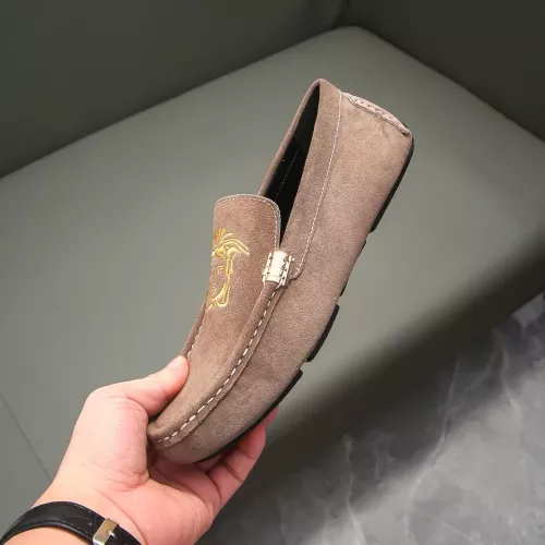Replica Versace Leather Shoes For Men #1331291 $76.00 USD for Wholesale