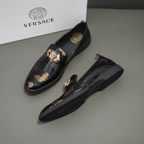 Cheap Versace Leather Shoes For Men #1331300, $$85.00 USD On Versace Leather Shoes