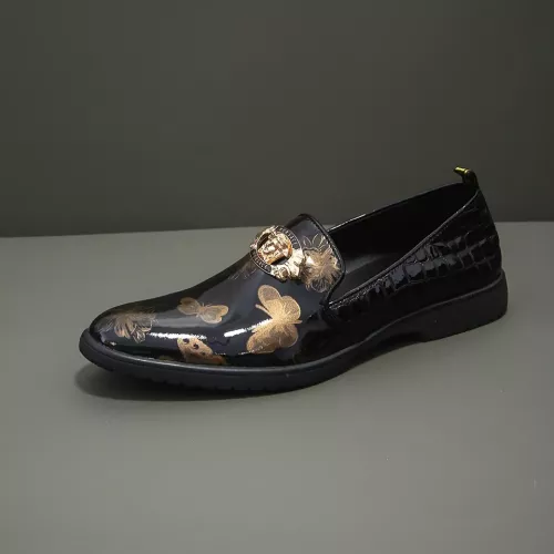 Replica Versace Leather Shoes For Men #1331300 $85.00 USD for Wholesale