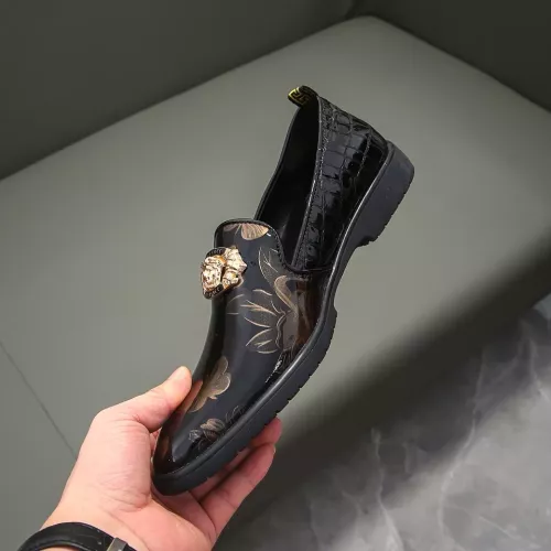 Replica Versace Leather Shoes For Men #1331300 $85.00 USD for Wholesale