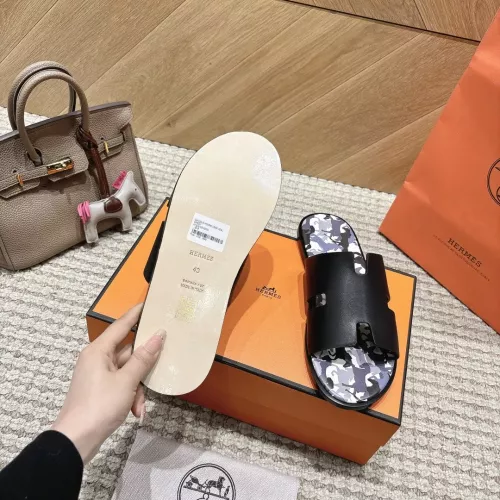 Replica Hermes Slippers For Men #1331451 $100.00 USD for Wholesale