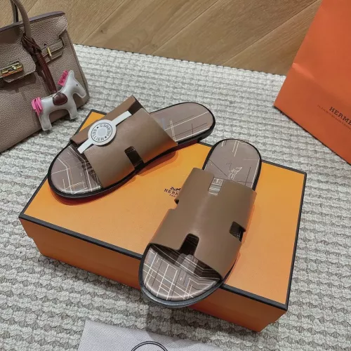 Replica Hermes Slippers For Men #1331452 $100.00 USD for Wholesale