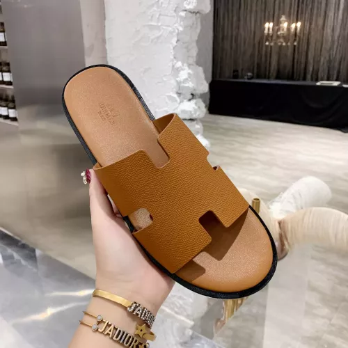 Replica Hermes Slippers For Men #1331487 $100.00 USD for Wholesale
