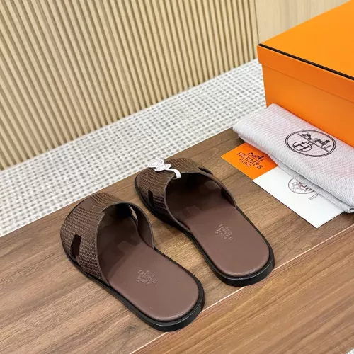 Replica Hermes Slippers For Men #1331492 $98.00 USD for Wholesale