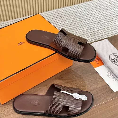Replica Hermes Slippers For Men #1331492 $98.00 USD for Wholesale