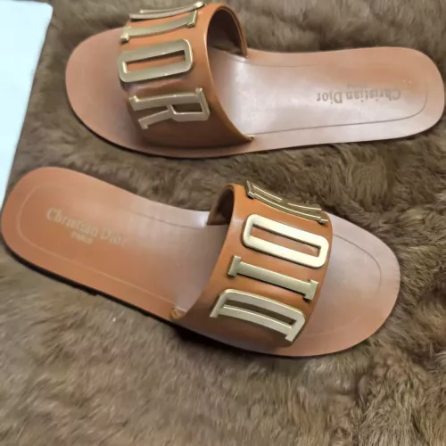 Replica Christian Dior Slippers For Women #1331701 $56.00 USD for Wholesale