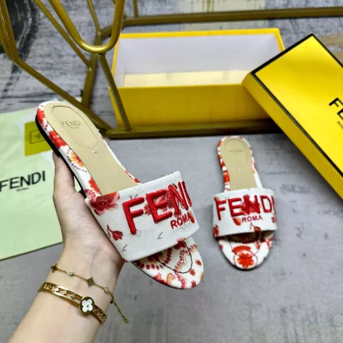 Replica Fendi Slippers For Women #1331715 $82.00 USD for Wholesale