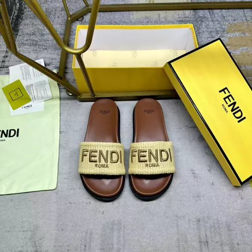 Replica Fendi Slippers For Women #1331724 $76.00 USD for Wholesale