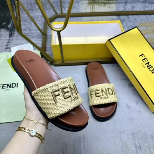 Replica Fendi Slippers For Women #1331724 $76.00 USD for Wholesale
