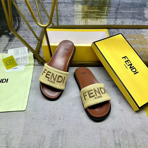Replica Fendi Slippers For Women #1331724 $76.00 USD for Wholesale