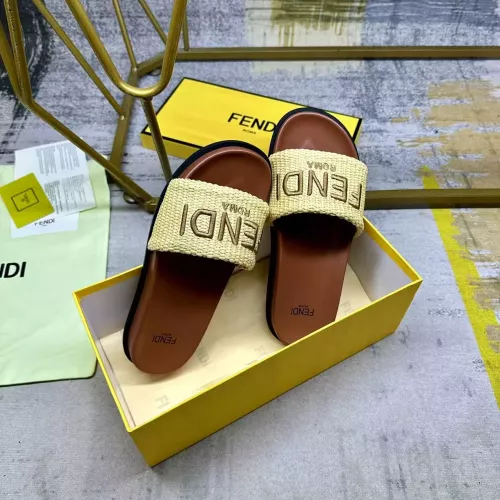 Replica Fendi Slippers For Women #1331724 $76.00 USD for Wholesale