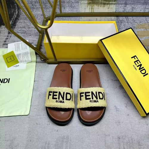 Replica Fendi Slippers For Women #1331725 $76.00 USD for Wholesale