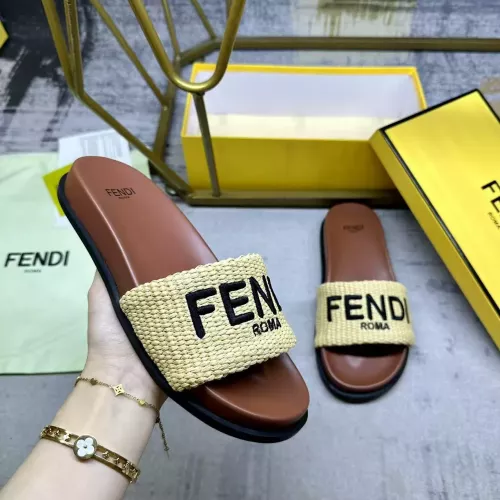 Replica Fendi Slippers For Women #1331725 $76.00 USD for Wholesale