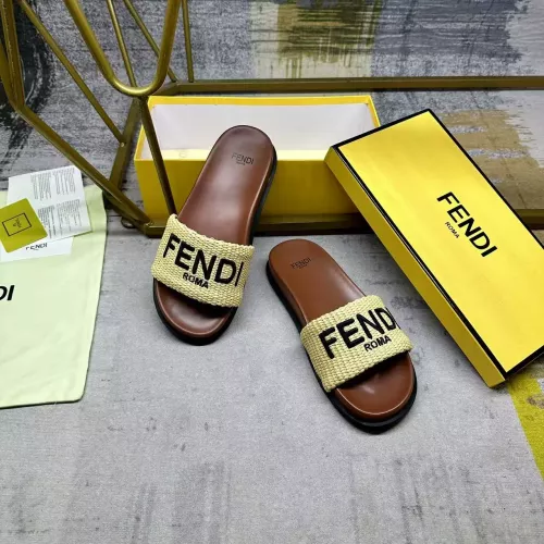 Replica Fendi Slippers For Women #1331725 $76.00 USD for Wholesale