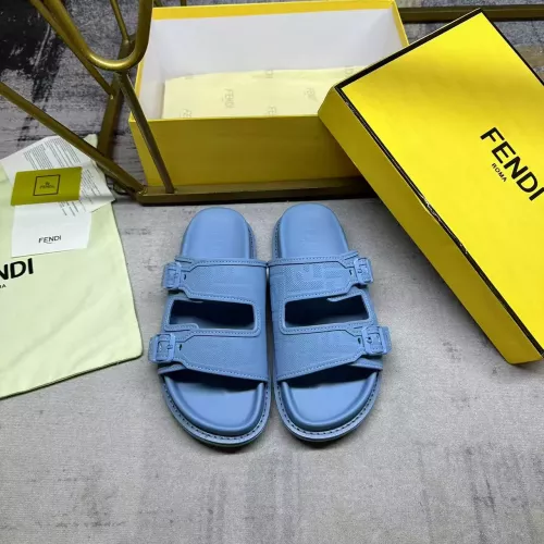 Replica Fendi Slippers For Men #1331729 $80.00 USD for Wholesale