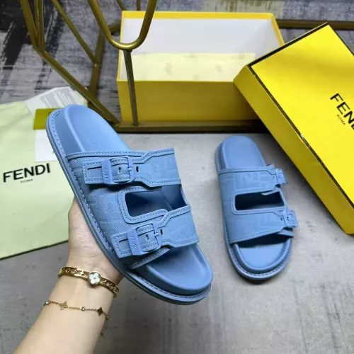 Replica Fendi Slippers For Men #1331729 $80.00 USD for Wholesale