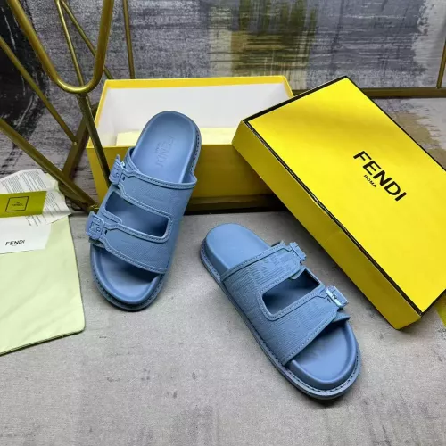 Replica Fendi Slippers For Men #1331729 $80.00 USD for Wholesale
