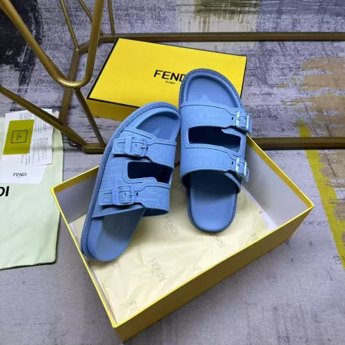 Replica Fendi Slippers For Men #1331729 $80.00 USD for Wholesale