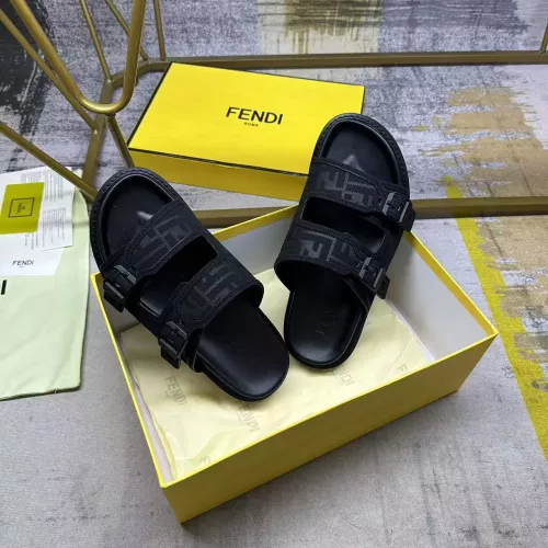 Replica Fendi Slippers For Men #1331731 $80.00 USD for Wholesale