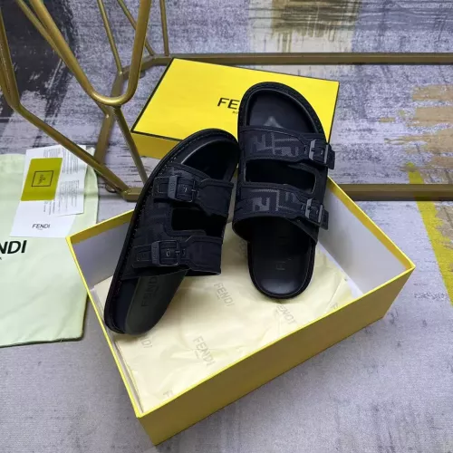 Replica Fendi Slippers For Men #1331731 $80.00 USD for Wholesale
