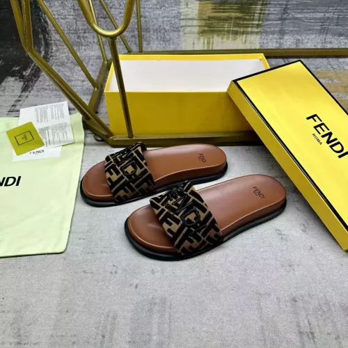 Replica Fendi Slippers For Men #1331733 $76.00 USD for Wholesale