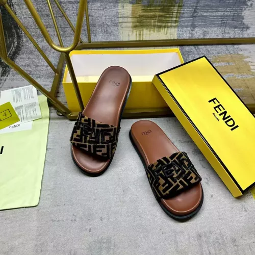 Replica Fendi Slippers For Men #1331733 $76.00 USD for Wholesale