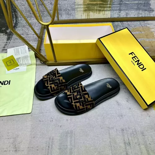 Replica Fendi Slippers For Men #1331735 $76.00 USD for Wholesale