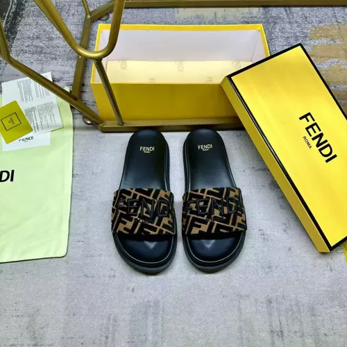 Replica Fendi Slippers For Men #1331735 $76.00 USD for Wholesale