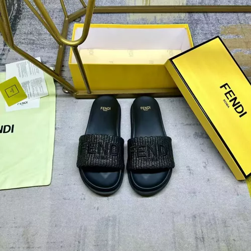 Replica Fendi Slippers For Men #1331737 $76.00 USD for Wholesale