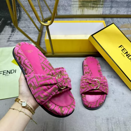Replica Fendi Slippers For Women #1331770 $82.00 USD for Wholesale
