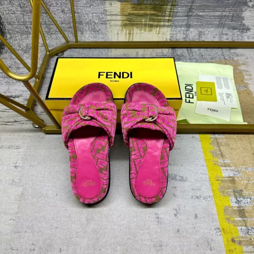 Replica Fendi Slippers For Women #1331770 $82.00 USD for Wholesale
