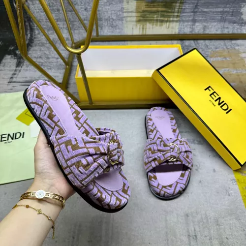 Replica Fendi Slippers For Women #1331771 $82.00 USD for Wholesale