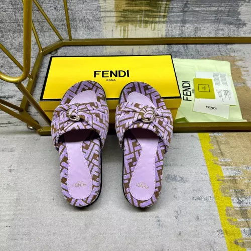 Replica Fendi Slippers For Women #1331771 $82.00 USD for Wholesale