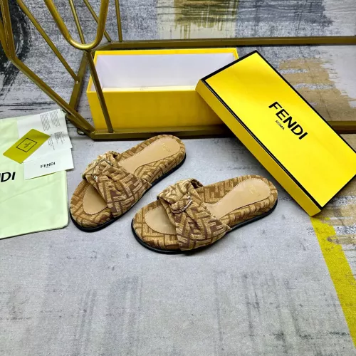 Replica Fendi Slippers For Women #1331772 $82.00 USD for Wholesale