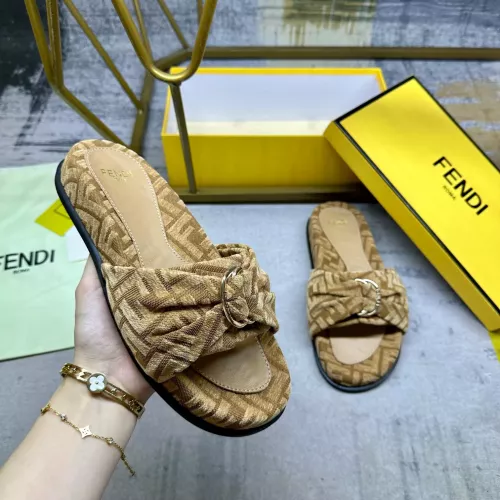 Replica Fendi Slippers For Women #1331772 $82.00 USD for Wholesale