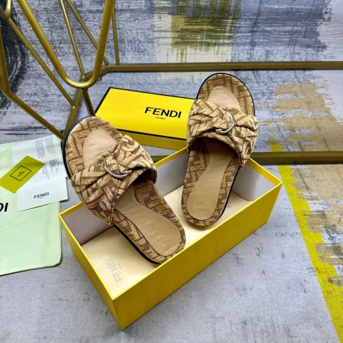 Replica Fendi Slippers For Women #1331772 $82.00 USD for Wholesale