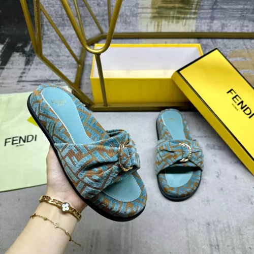Replica Fendi Slippers For Women #1331773 $82.00 USD for Wholesale