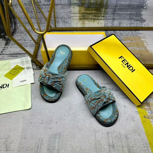 Replica Fendi Slippers For Women #1331773 $82.00 USD for Wholesale