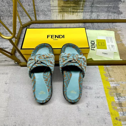Replica Fendi Slippers For Women #1331773 $82.00 USD for Wholesale