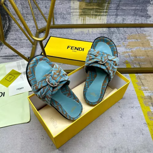 Replica Fendi Slippers For Women #1331773 $82.00 USD for Wholesale