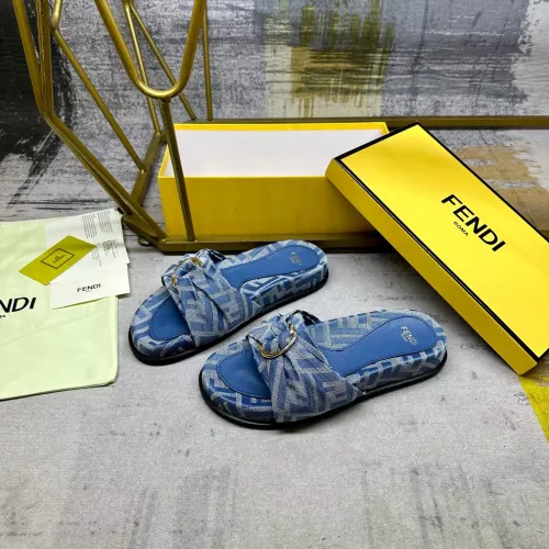 Replica Fendi Slippers For Women #1331774 $82.00 USD for Wholesale