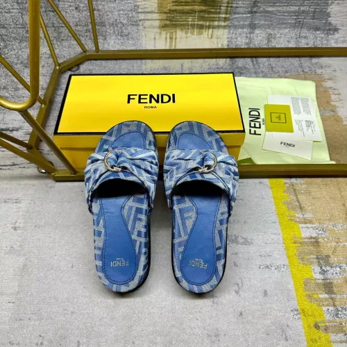 Replica Fendi Slippers For Women #1331774 $82.00 USD for Wholesale